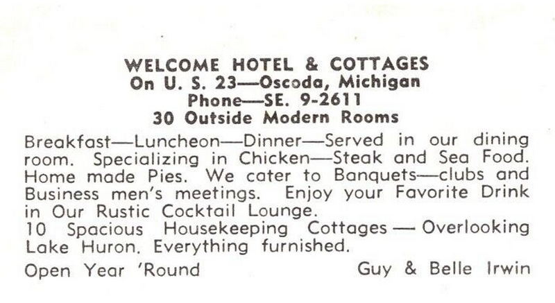 Welcome Hotel - Vintage Postcard (newer photo)
